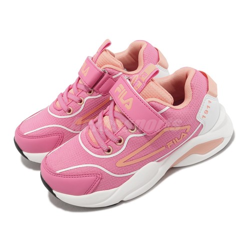 

Fila J812X Peach White Kids Women Strap LifeStyle Повседневная обувь Кроссовки, Розовый, J812x