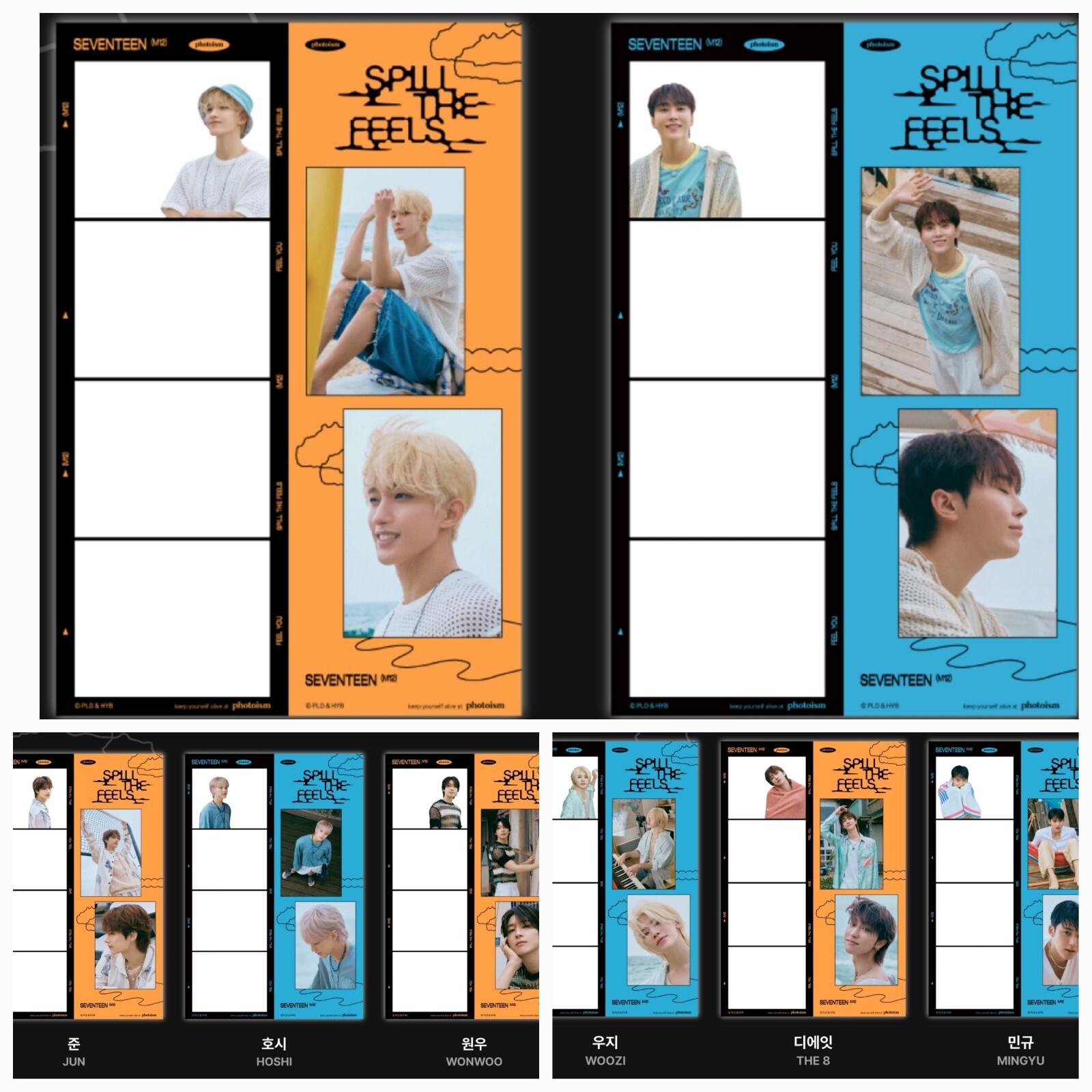 SEVENTEEN 4cut photocard photoism WITH SEVENTEEN ARTIST