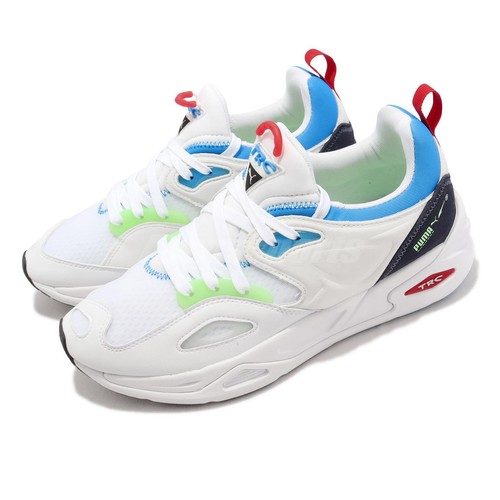 

Puma TRC Blaze Tech White Ocean Dive Blue Men Casual Lifestyle Shoes 384960-01, Белый, Trc Blaze Tech