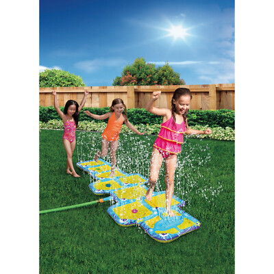 Banzai Aqua Blast Hopscotch Water Splash Pad Sprinkler Summer Toy NEW IN BOX !