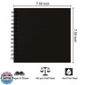 DIY Scrapbook Album 7x7 Inch – Hardcover Kraft Paper Photo Book, Blank Memory Scrap Book for DIY Crafts, Wedding, Anniversary, 40 Pages (20 Sheets), Black