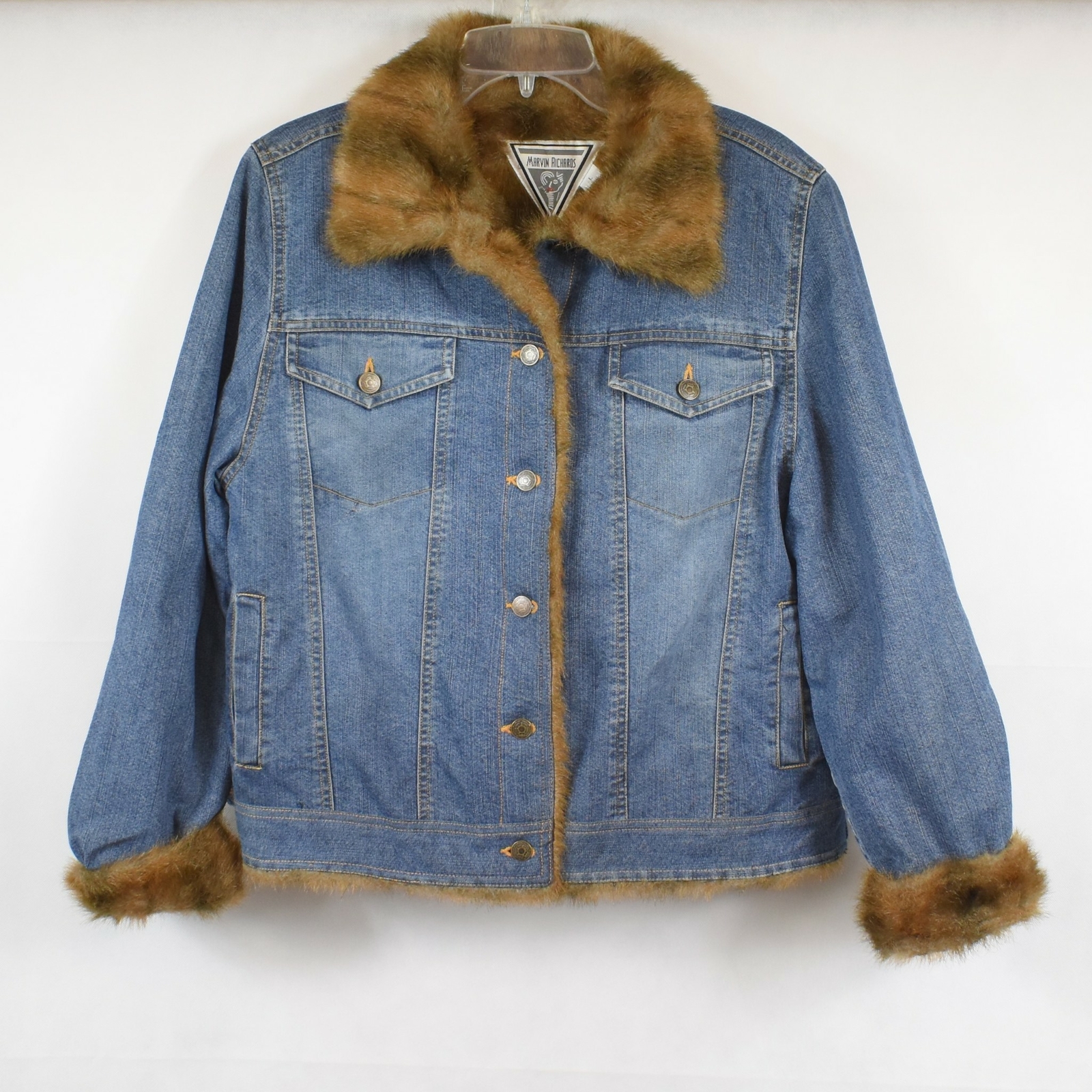 Marvin Richards Womens Large Blue Denim 