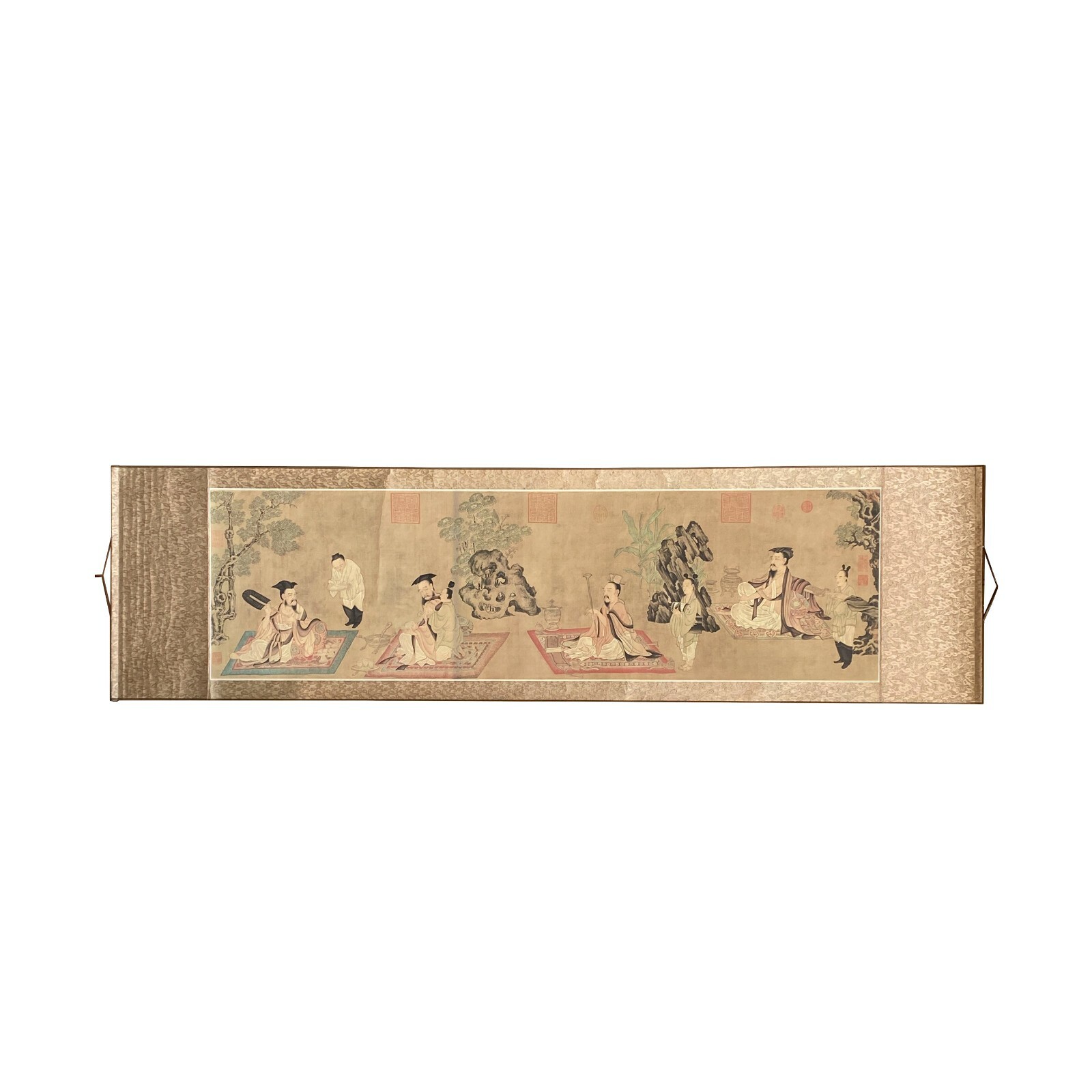 Chinese Calligraphy Ink Writing People Scenery Scroll Painting Wall Art ws2135S Chinese Calligraphy Ink Writing People Scenery Scroll Painting Wall Art ws2135S