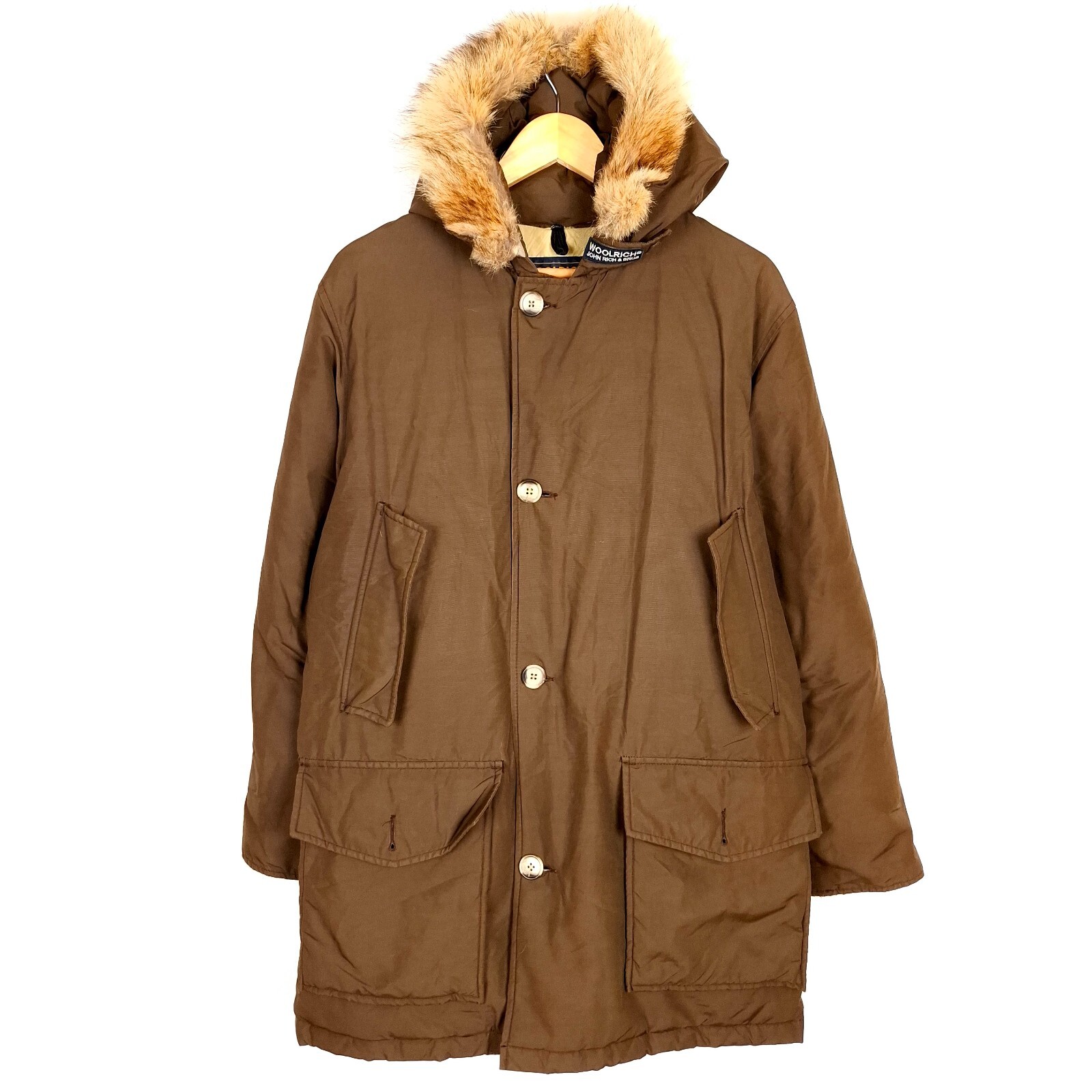 00s WoolrichN-2B ファー付き ブルゾン 短丈 00s WOOLRICH ブラウン 