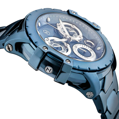 NOVE NOVE MODENA CHRONOGRAPH BLUE WATCH - BRAND