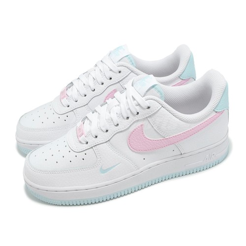 air force 1 07 trainers white bleached aqua pink rise lxx