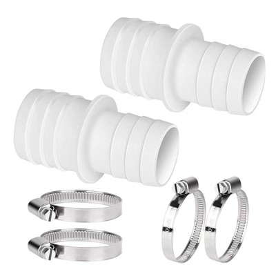 Garden Pool Hose Adapter & Clamps Set Above Ground Pool Hose Connector Converter