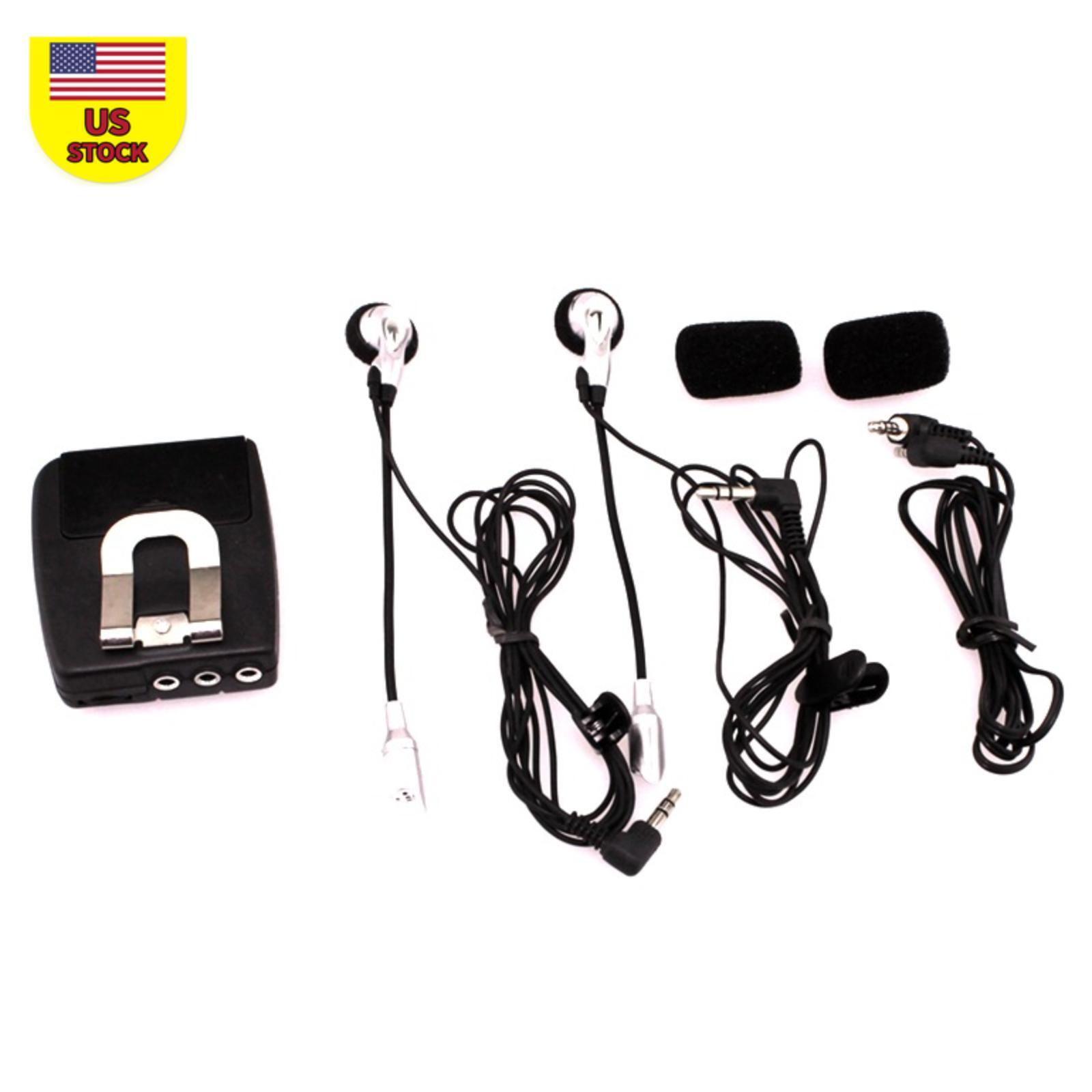 Motorcycle Helmet to Helmet Communicator  2 way Intercom Headset Walkie-talkie