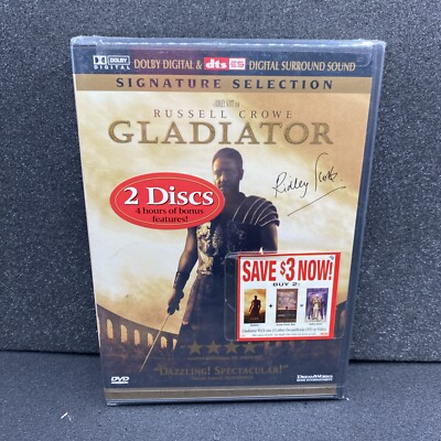 Gladiator (DVD, 2000). Widescreen. New. Sealed.