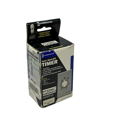 Intermatic FF30MC Auto Shut-Off Timer 30 Minutes Single Pole Single Throw