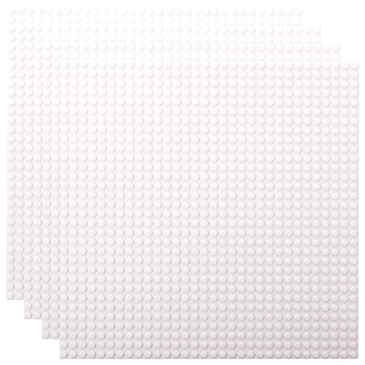 4 Pack Classic Baseplates 10x10 in, Stackable Building Plates with 32 x 32 St...