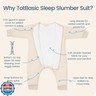 TOTBASIC Toddler Sleep Sack with Feet 1.0 TOG, Premium Soft Long Sleeve Sleeping Bag for 24-36-48 Months Babies Boys Girls(Oat)