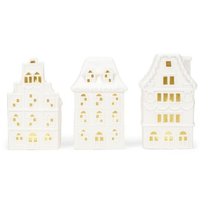 Mark Feldstein & Associates Village Row House White 8 x 4.5 Po...