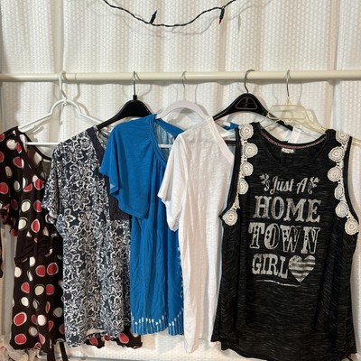 5 Womens Tops Size 2X Plus Multi Brands Please See Descriptions Of The Shirts