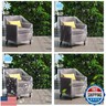 Tudomro 4 Pcs Outdoor Plastic Chair Cover Waterproof Armchair Clear Dust Proof Plastic Couch Cover for Furniture Sofa Chair Couch Recliner Furniture Storage and Moving, 37 x 30 x 30 Inch