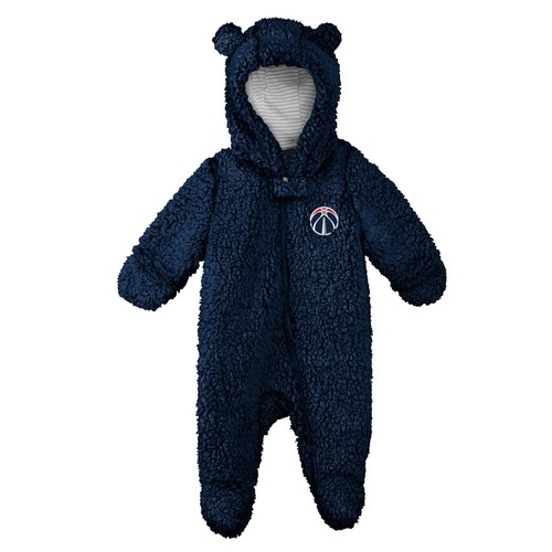 Outerstuff Флисовый комбинезон NBA Newborn Washington Wizards Game Nap Teddy, темно-синий