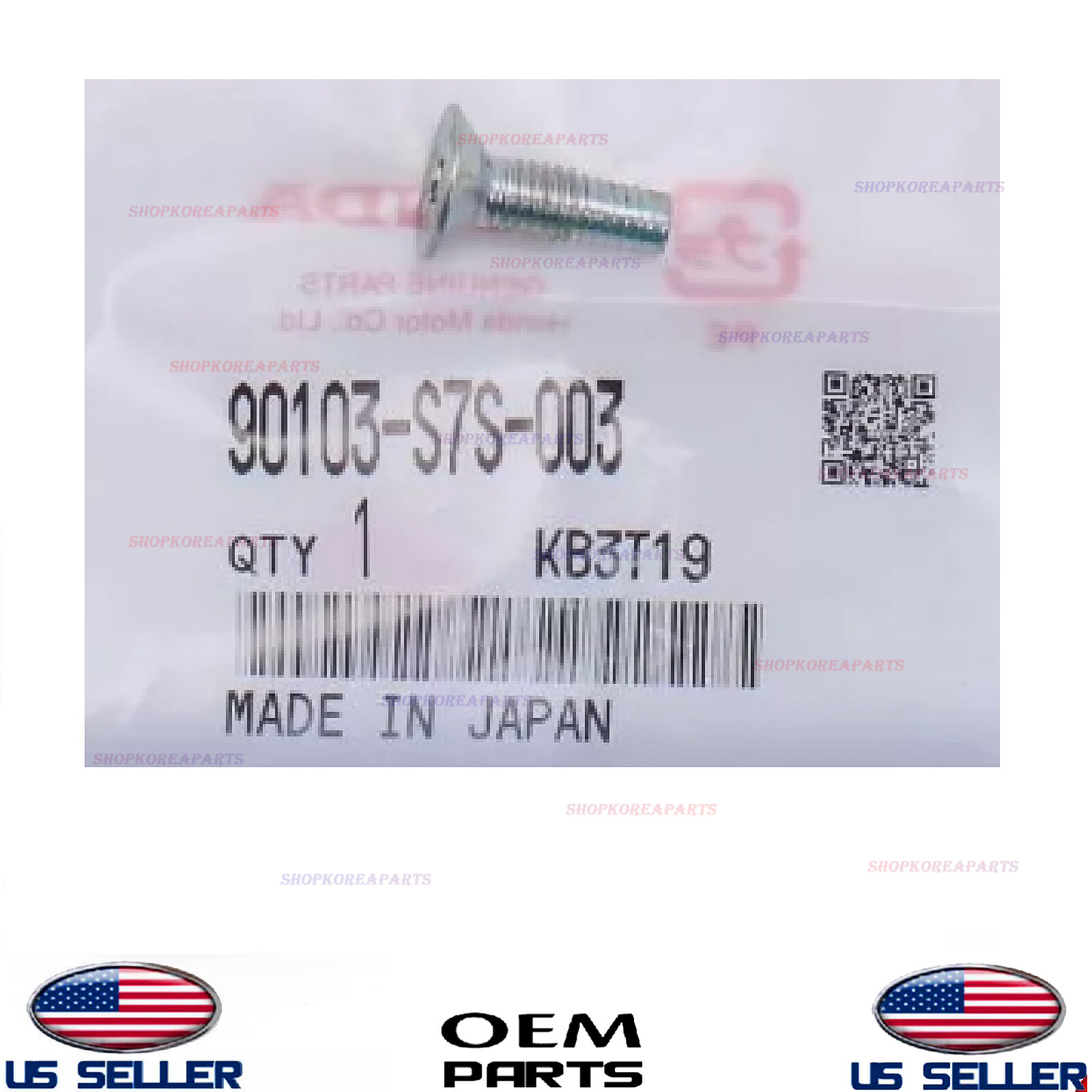 2点おまとめ　5Z7　3SC13 Genuine OEM Door Latch Flat Head Screw Honda Acura 90103-S7S-003