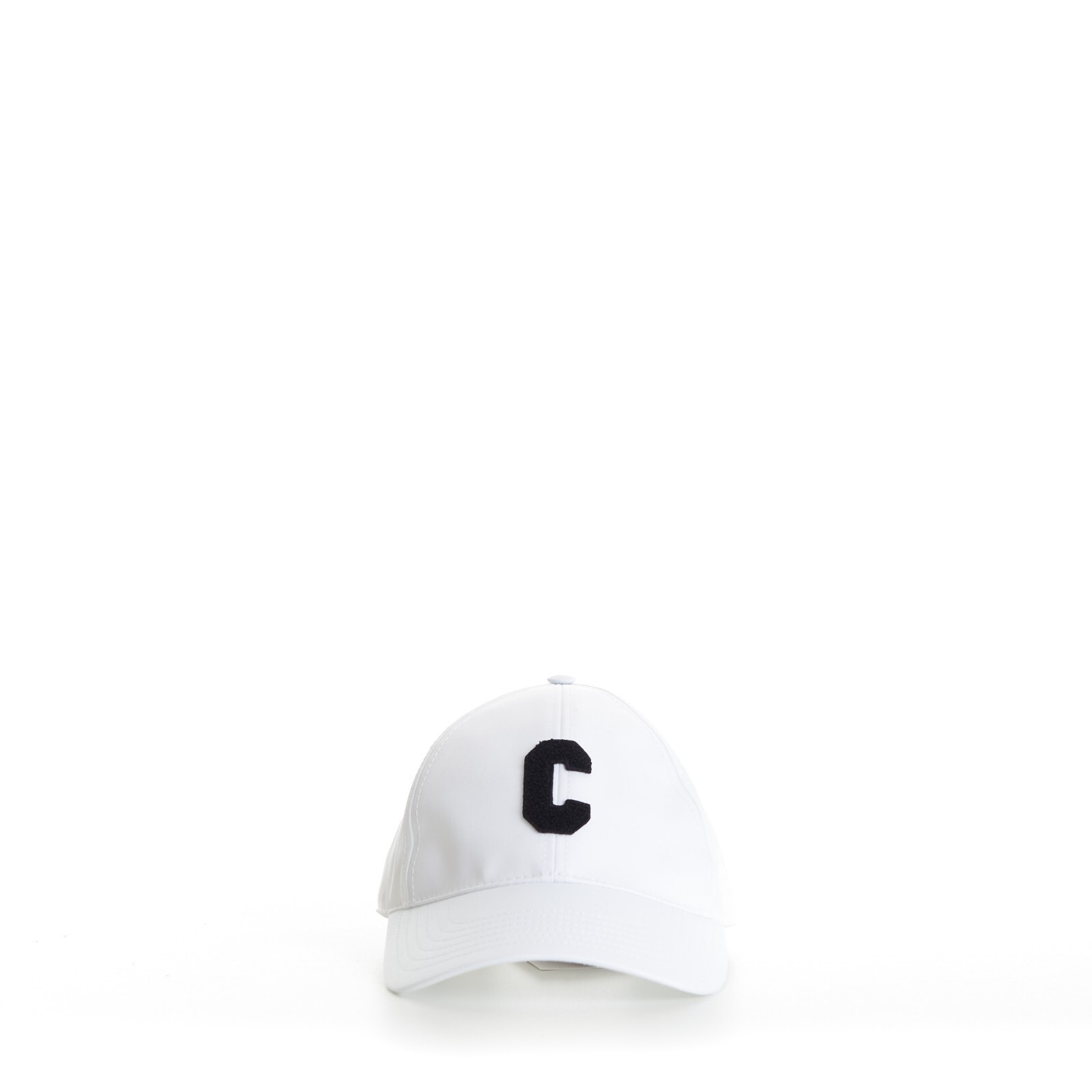 CELINE 590$ Baseball Cap - Initial Embroidery, White Cotton