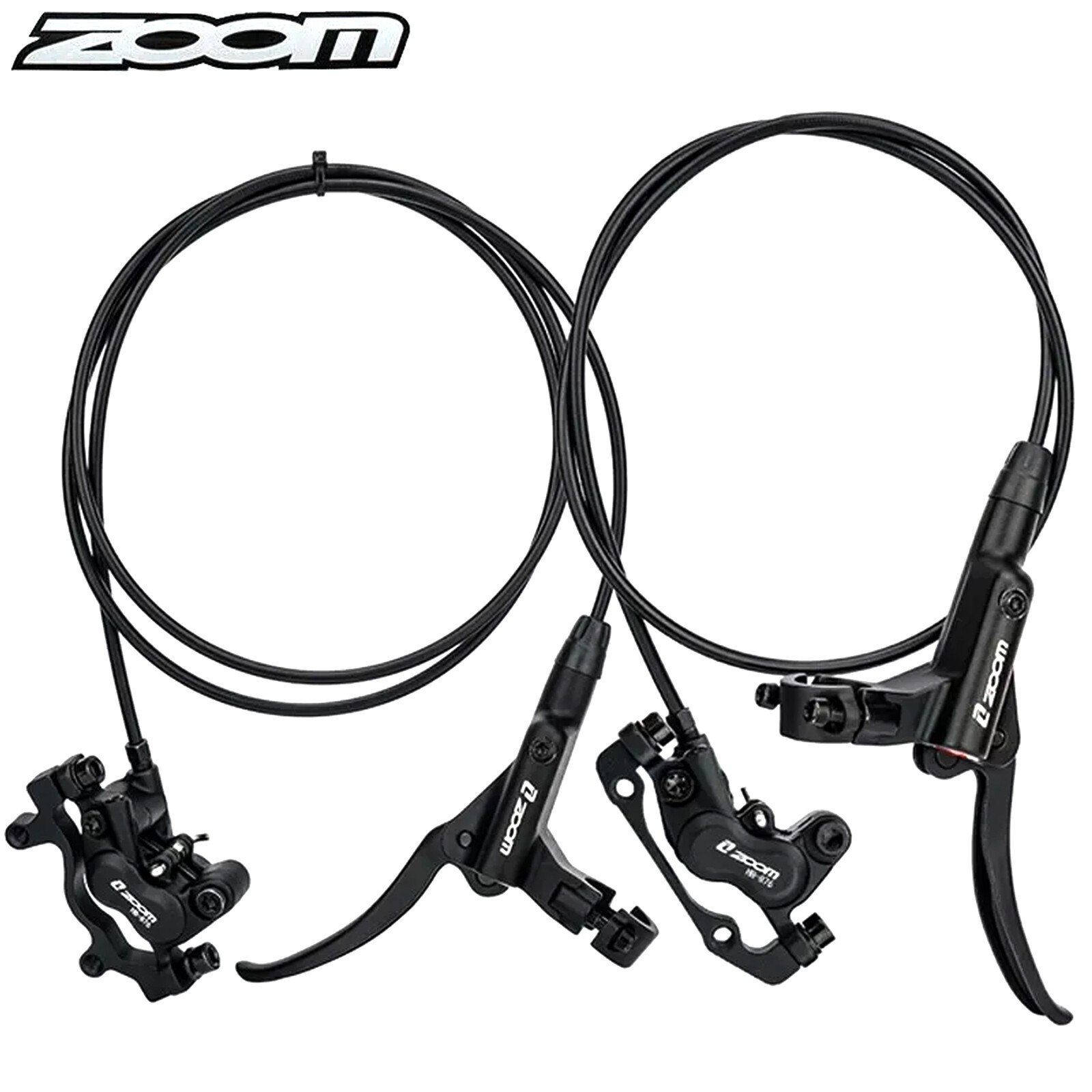 ZOOM HB876 4-Pistons Caliper Hydraulic Disc Brake Lever Set