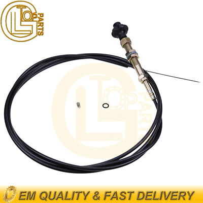 15FT Universal Locking Vernier Throttle Cable for Equipment Truck Chipper