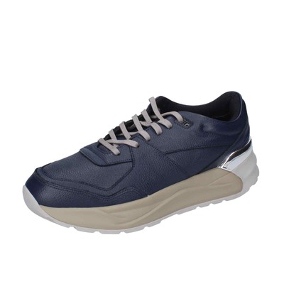 shoes men LIU JO sneakers blue leather BC159