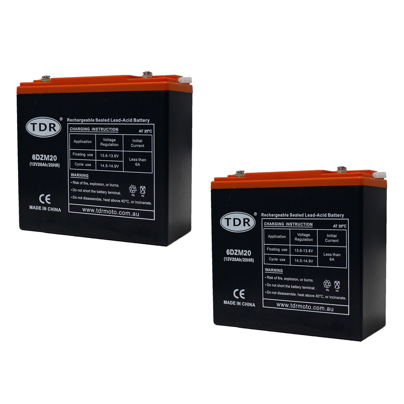 2 PACK 12V/24V 20AH Sealed LeadAcid Battery AGM Electric scooter e