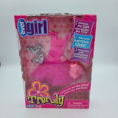 Doll Clothes Playmates Toys Ever Girl Fashion Trendy Dress Shoes Purse NOS 2005