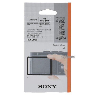 New SONY PCK-LM15 LCD Screen Protector for RX100V, Alpha7II/7RII/7SII, RX1RII
