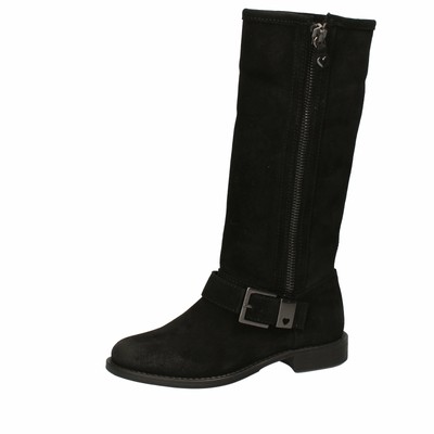 TWINSET SCHUHE DAMEN TWIN-SET STIEFEL SCHWARZ WILDLEDER AE835