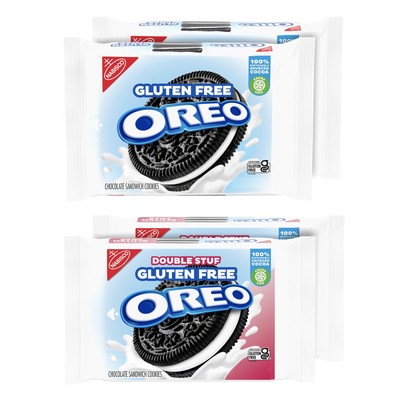 OREO Original & OREO Double Stuf Gluten Free Cookies Variety Pack 4 Packs Home