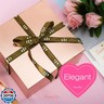 ROSEGLD 30 Gift Boxes 8x8x4 Inches With Lids, Bridesmaid Proposal Boxes for Light Weight Gifts (Glossy Rose Gold With Grass Texture)