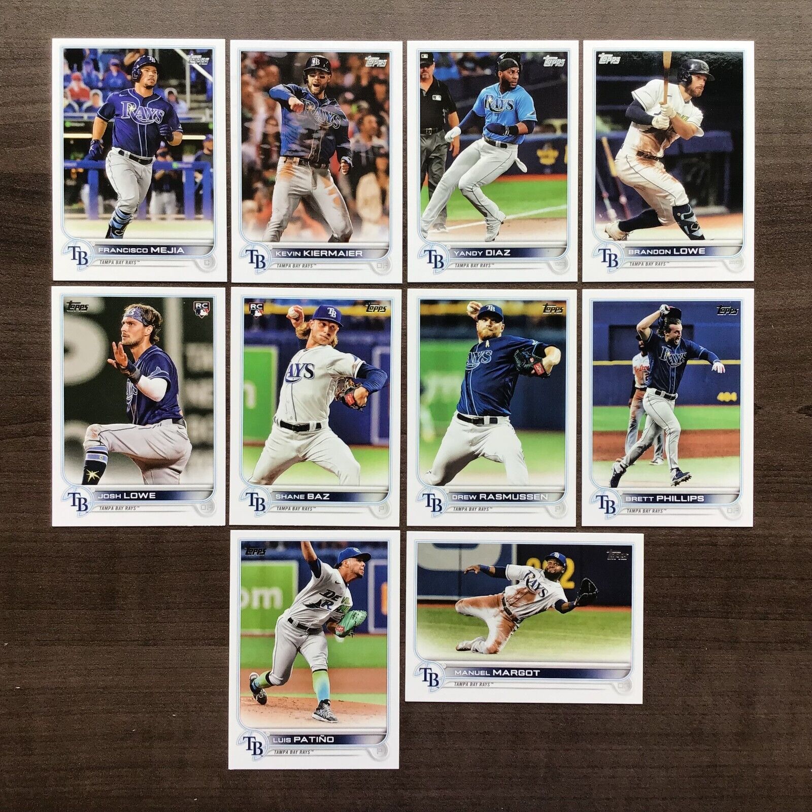 Team Set:Tampa Bay Rays:2022 Topps Series 2 Base Team Sets ~ Pick your Team