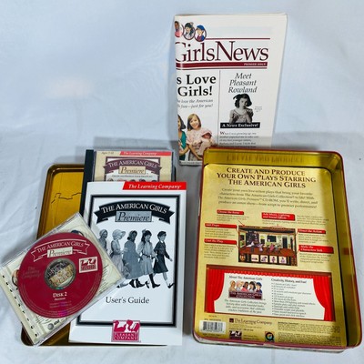 1997 The American Girls Premiere in Storage Tin w/ CD-Rom, Play Production Set