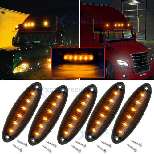 Oespec Amber Led Raised Roof Clearance Marker Lights For Freightliner