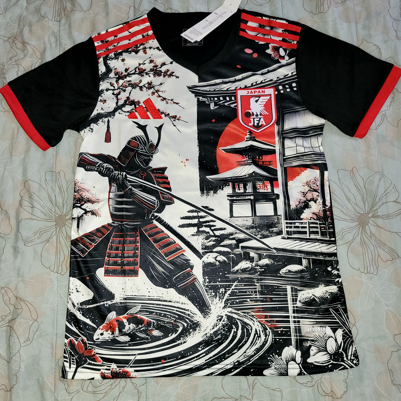 RARE Japan Soccer Jersey Concept Warrior Samurai Edition S,M