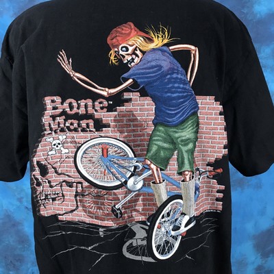 ビンテージ90代骨男性スケルトン・スケートボード漫画ＴシャツXL腰ホップ自転車自転車のeBay公認海外通販｜セカイモン
