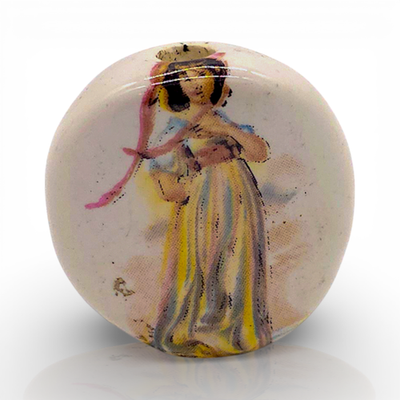Vintage 70's Ceramic Smoke Stone - Pinkie Thomas Lawrence