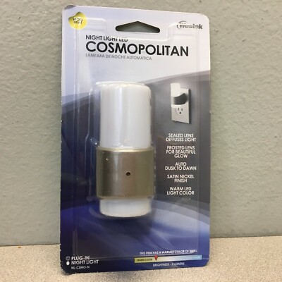 Westek NL-CSMO-N Automatic Plug-in Cosmopolitan LED Night Light w/Sensor