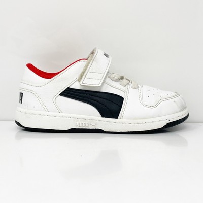 

Puma Boys Rebound Layup Lo Sl V 370493-01 Белая Повседневная Обувь Кроссовки Размер 10C, Белый, Rebound Layup Lo Sl V