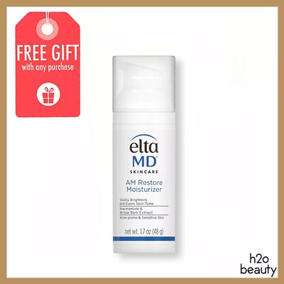 Elta MD AM Restore Moisturizer Therapy all skin  1.7oz EXP 09/26  *NEW IN BOX*