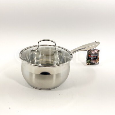 Masterclass  Cookware Stainless Steel  2.6-qt 7'' Saucepan New