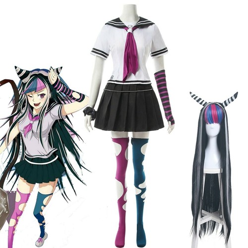 Danganronpa Dangan Ronpa Ibuki Mioda Cosplay Costume School Uniform Outfit