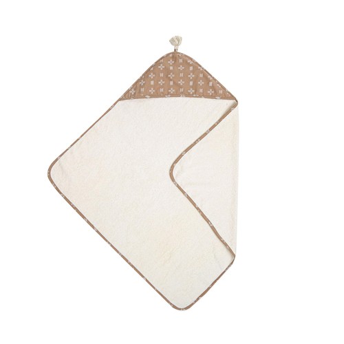 Crane Copper Dash Hooded Baby Towel - 100% Cotton Terry Large,