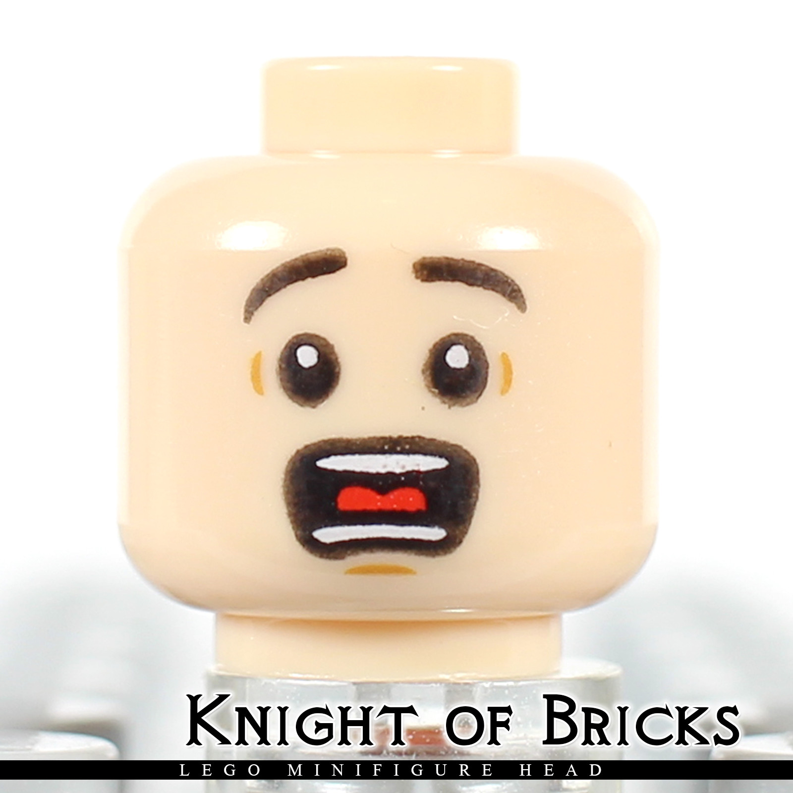 FLESH LEGO Display Stand for minifigures Genuine Lego Parts # DARK TAN