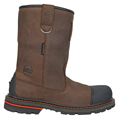 Hoss Cartwright II Wellington Soft Toe WP Mens Brown Extra Wide 4E Boots 8
