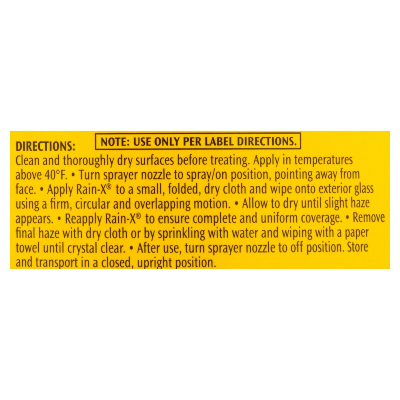 Rain-X AUTO CAR GLASS Mirrors Treatment & Water Snow Sleet Repellent 12oz Spray