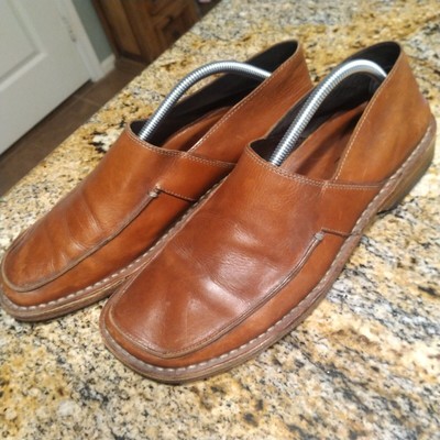 JK Lumberjack Slip On Leather Loafers Casual Shoes Brown Italy...