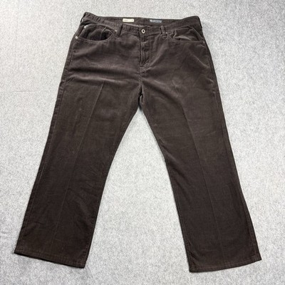 Adriano Goldschmied The Hero Pants Mens 40x29 Brown Corduroy Straight Leg USA