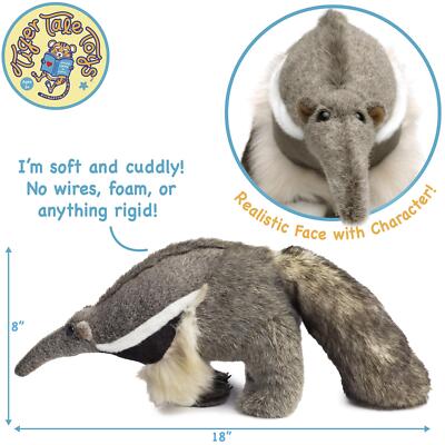 Arsenio The Anteater | 18 Inch Stuffed Animal Plush | By TigerHart Toys