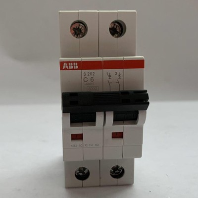 one NEW ABB S202-C6 6A 2P Miniature Circuit Breaker Quality assurance